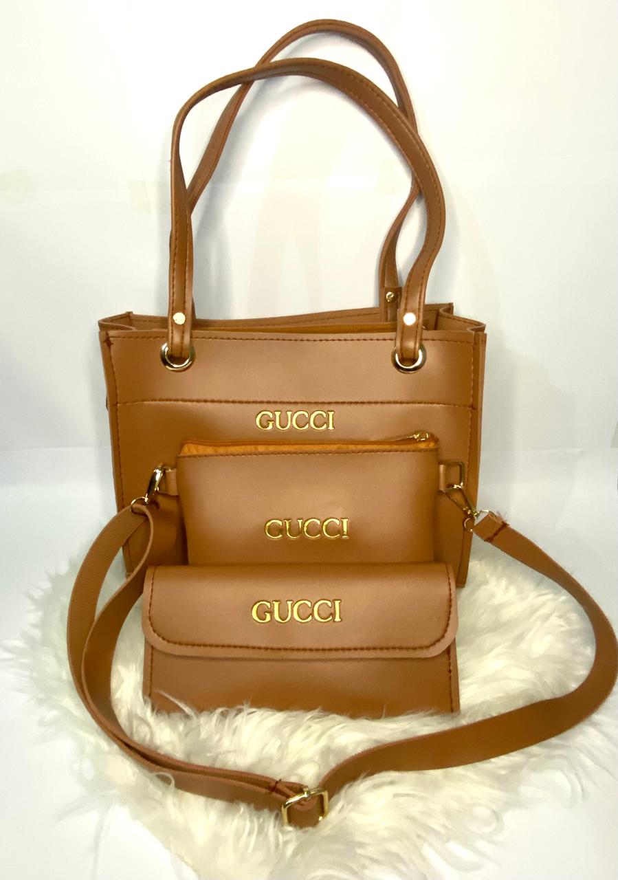 03 Pieces Ladies Handbags Ultimate PU Leather NEw Arrival