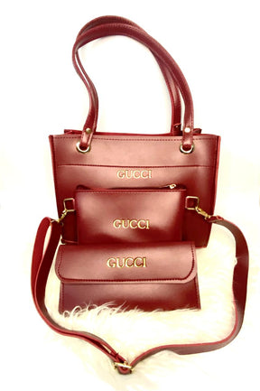 03 Pieces Ladies Handbags Ultimate PU Leather NEw Arrival