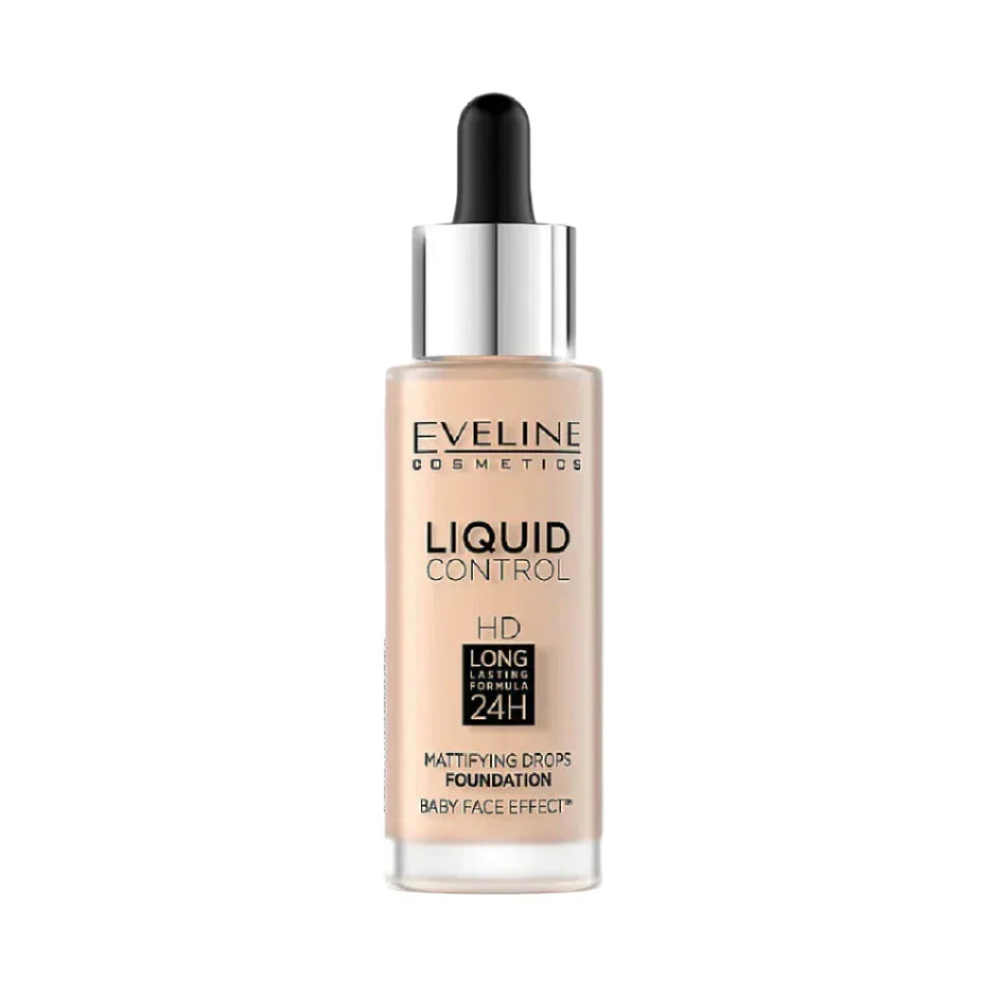 Eveline Cosmetics Liquid Control Mattifying Drops Foundation - 25